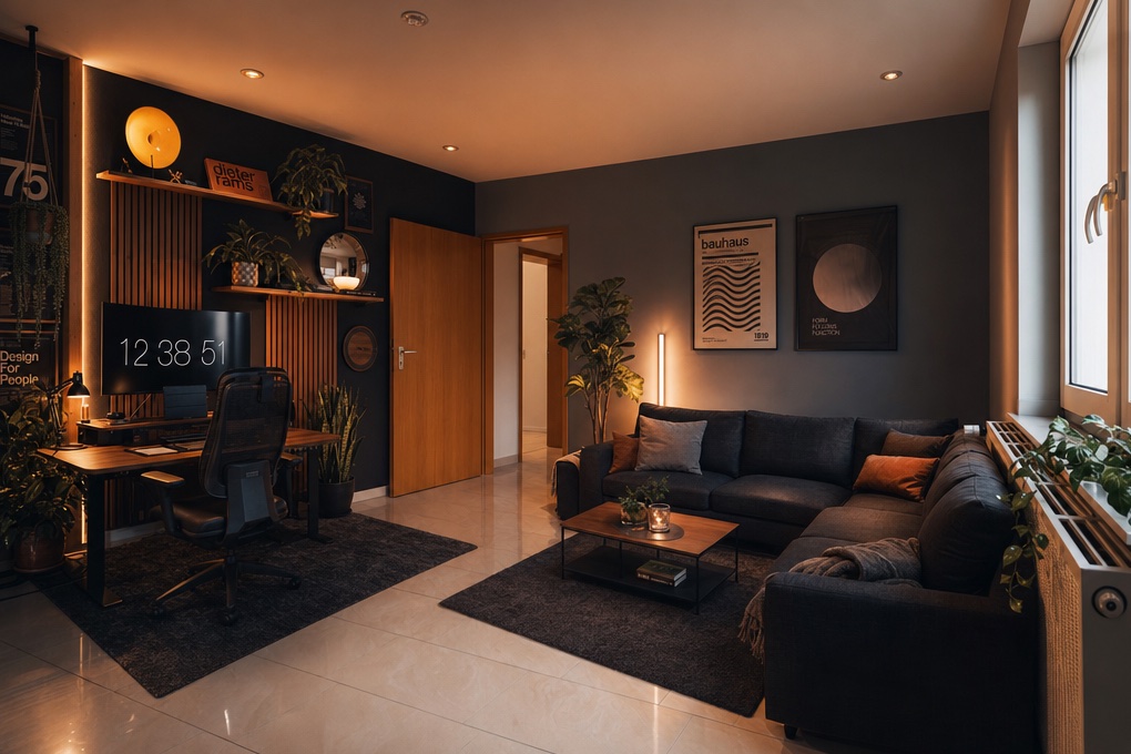 The same room, staged by AI